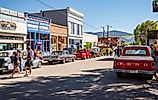 A vintage car show takes place on a beautiful weekend in Creede, Colorado