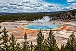 Grand Prismatic Spring in Yellowstone National Park.