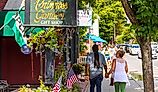 Downtown Woodstock, Vermont. Editorial credit: hw22 / Shutterstock.com.