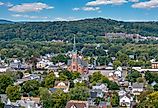 Overlooking Wallingford, Connecticut.