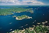 Islands in Georgian Bay (Lake Huron), Ontario. 