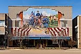 W.H.L. Wallace mural by artist G. Byron Peck in Ottawa, Illinois. Image: Eddie J. Rodriquez / Shutterstock.