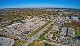 Aerial View of the Omaha Suburb of La Vista, Nebraska.