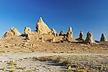 Trona Pinnacles are nerarly 500 tufa spires hidden in California Desert National Conservation Area. 