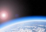 The Earth seen from space.