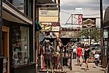 Truckee, California: These shoppers enjoying this day a weekend in Truckee in the historic main shopping area and on this comfortable summer day everyone and their dog appear to be here, via jmoor17 / iStock.com