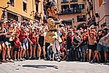 Berga, Catalonia, Spain - JUNE 19TH 2025 - Patum Lluiment, traditional festival Corpus Christi