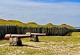 Civil War Fort Fisher on the Cape Fear River
