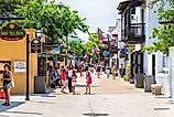St George Street in St. Augustine, Florida. Editorial credit: Andriy Blokhin / Shutterstock.com.