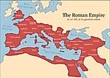 Map of the Roman Empire at its height