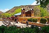 The grounds of El Santuario de Chimayo, New Mexico. Image credit RaisaMacouzet via Shutterstock