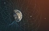 `3D rendering of Planet Earth's magnetic field. Elements of this image furnished by NASA. Image credit: Janez Volmajer/Shutterstock.com