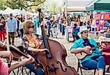 A lively street scene in Natchitoches, Louisiana. Image credit billy ogle via Shutterstock