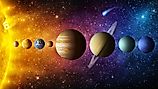 The planets of the Solar System, with the four terrestrial planets (Mercury, Venus, Earth, Mars) orbiting closest to the Sun. Image credit: NASA.