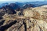 The massive Grasberg mine in Indonesia.