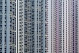 Large residential apartments in Hong Kong. 
