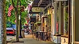 The business district of historic downtown Chagrin Falls, Ohio. Image credit Lynne Neuman via Shutterstock 