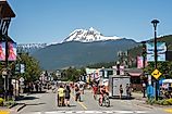 Squamish, British Columbia downtown. Editorial credit: David Buzzard / Shutterstock.com.
