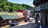 Main Street in Eureka Springs, Arkansas. Image credit: Rachael Martin / Shutterstock.com.