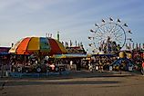 Summer sunsets at Fond du Lac County Fair. Editorial credit: Aaron of L.A. Photography / Shutterstock.com