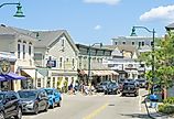 Main Street in Mystic, Connecticut. Image credit Actium via Shutterstock