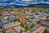 Aerial view of Leadville, Colorado.