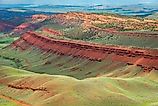The Red Canyon located in Western Wyomings Fremont County, one of the most mountainous counties in the US. Credit: Zack Frank/ Shutterstock.com