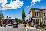 Downtown street in Sisters, Oregon. Image credit Bob Pool via Shutterstock
