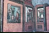 The preserved frescoes and rooms of Pompeii, Italy. 