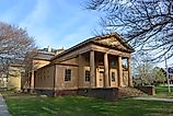 Redwood Library and Athenaeum at 50 Bellevue Avenue in Newport, Rhode Island