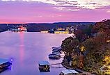 Sunrise on Lake Ozark, Missouri.