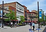Downtown Ithaca, New York. Image credit Spiroview Inc via Shutterstock