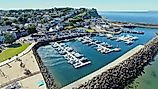 Ballycastle Harbour, Atlantic ocean, Northern Ireland.