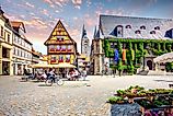 Old city of Quedlinburg, Saxony Anhalt, Germany 