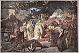 Ancient Roman history, Thusnelda in the Triumphal Procession of Germanicus, Vintage illustration