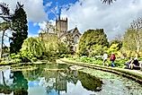 Wells in Somerset the Bishops Palace and Cathedral. Image credit: Bryan Dearsley