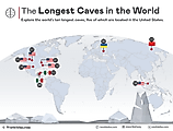 the locations of the 10 longest caves in the world