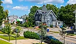 Historic homes in the town of Central Falls in Rhode Island. Editorial credit: Wangkun Jia / Shutterstock.com