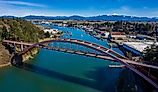 Rainbow Bridge in the Town of La Conner, Washington.