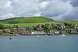 The tranquility of Campbeltown harbour in summer, Argyll and Bute, Scotland.