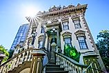 The Leland Stanford Mansion located in downtown Sacramento and is operated by California State Parks.
