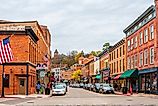 Main Street in downtown Galena, Illinois. Image credit: Nejdet Duzen / Shutterstock.com.