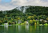 Homes in Cooperstown, New York.