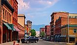 Downtown Butte, Montana, with charming historic buildings.