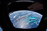 Bahamas photo taken by an astronaut from inside the Cupola on the International Space Station