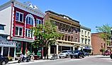Main Street in village of Saranac Lake in Adirondack Mountains, New York, USA. Editorial credit: Wangkun Jia / Shutterstock.com