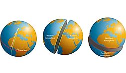Which Continent Is Situated In All Four Hemispheres?