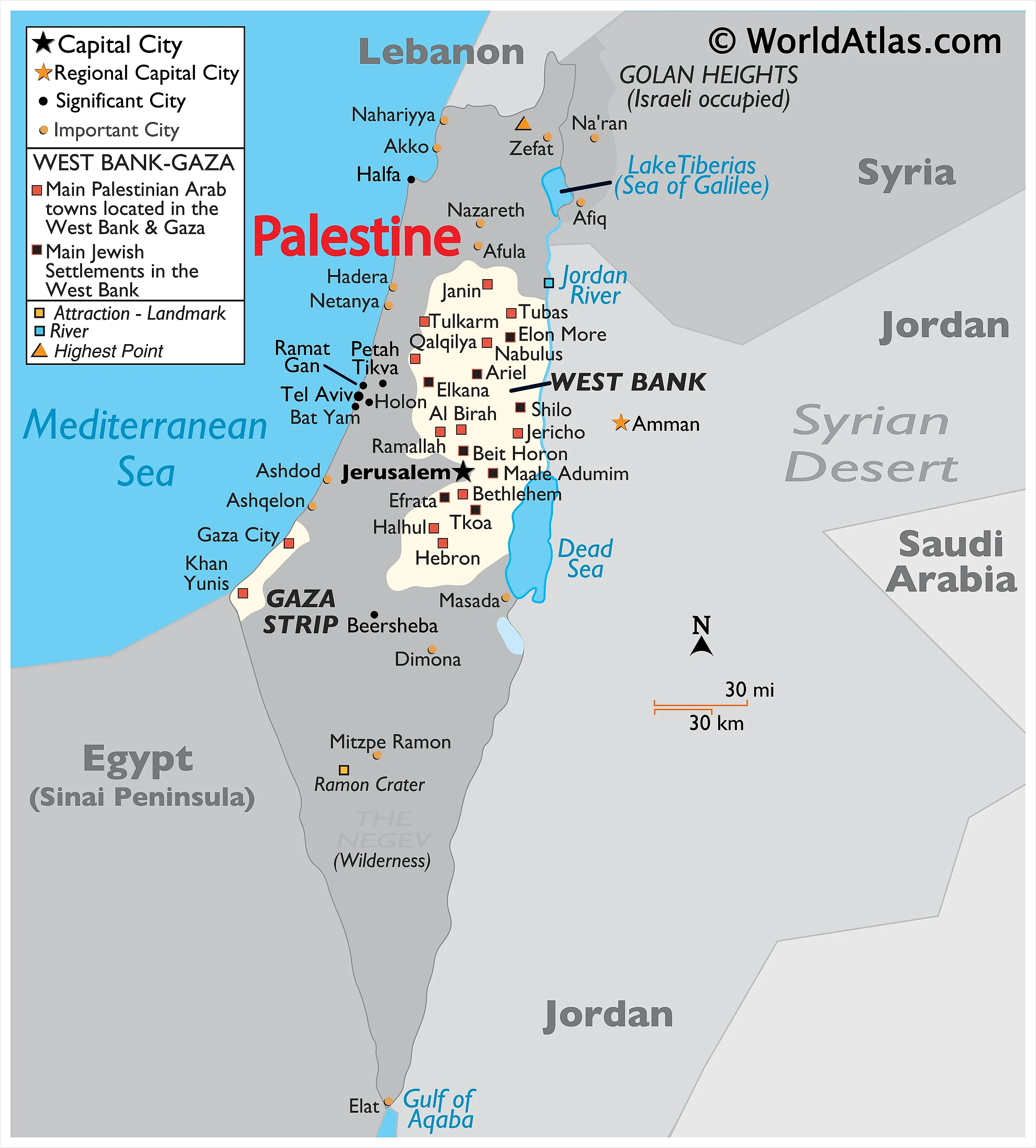 Map Of Israel And Palestine Today Wholesale Sale