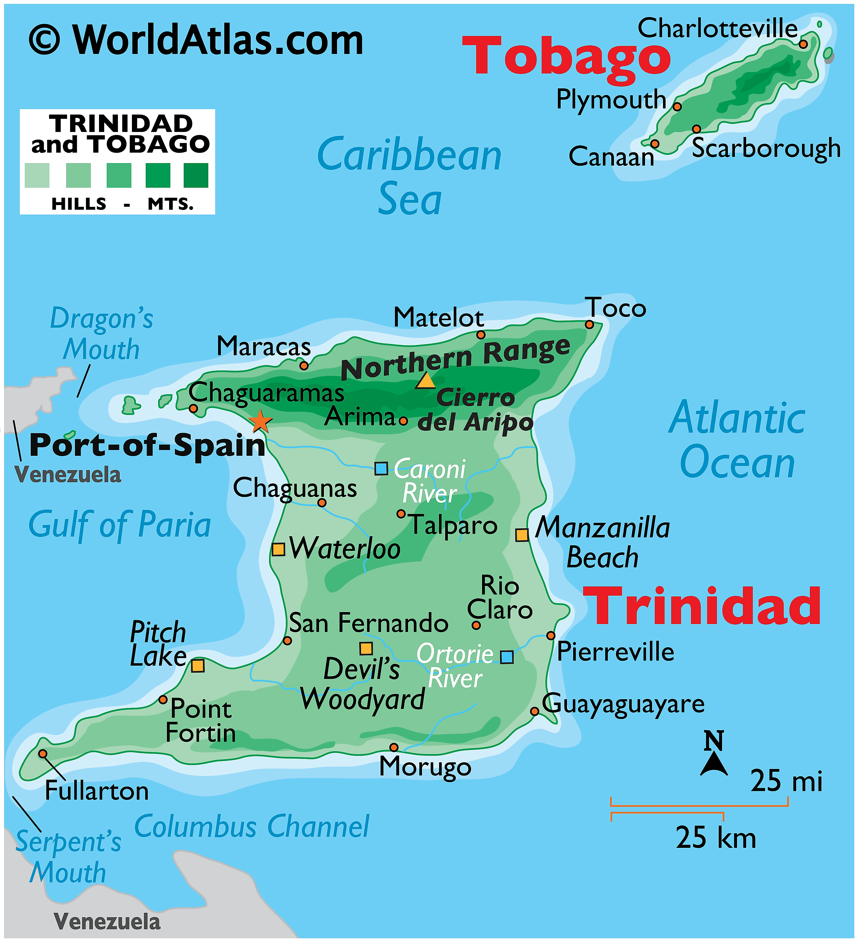 Trinidad On World Map Trinidad And Tobago Maps & Facts - World Atlas