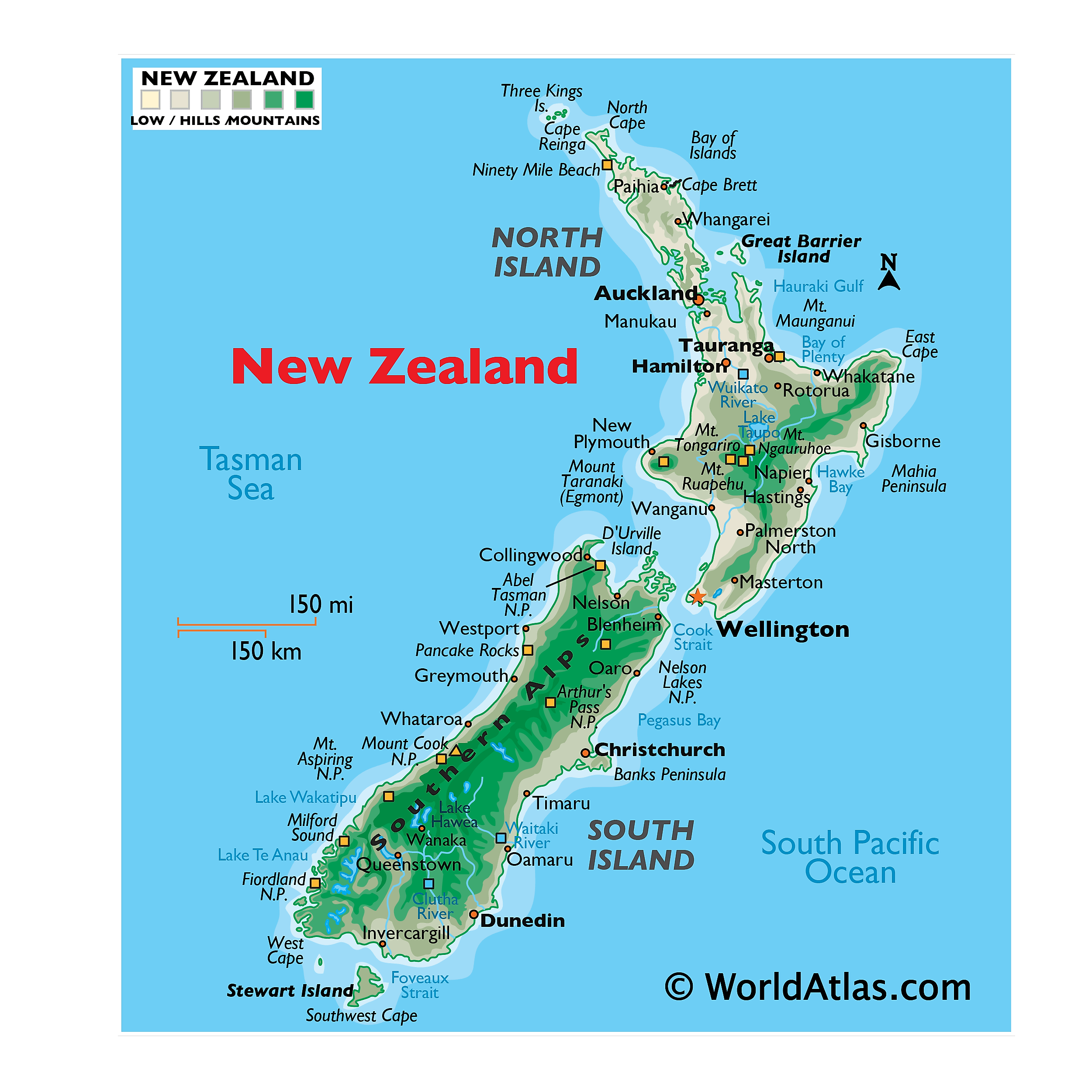 New Zealand Maps & Facts - World Atlas